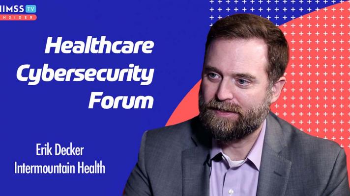 Erik Decker, Intermountain Health CISO and chair of the Health Sector Council's Cybersecurity Working Group